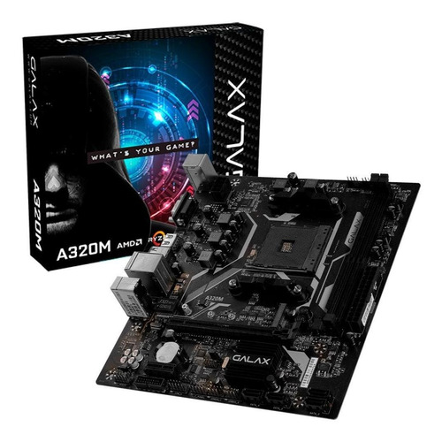 Imagem 1 de 2 de Placa Mae Galax P/ Amd A320m M-atx Am4 Ddr4