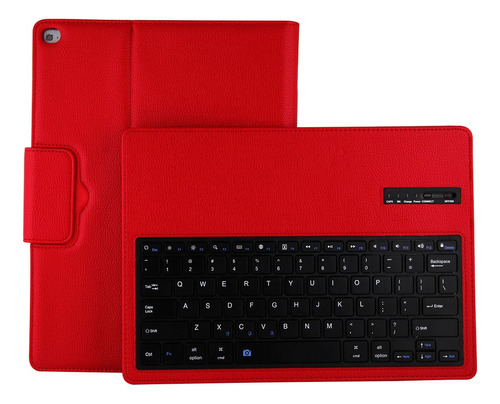 Binguowang Funda Para Teclado iPad Pro Inalambrico Piel Rojo