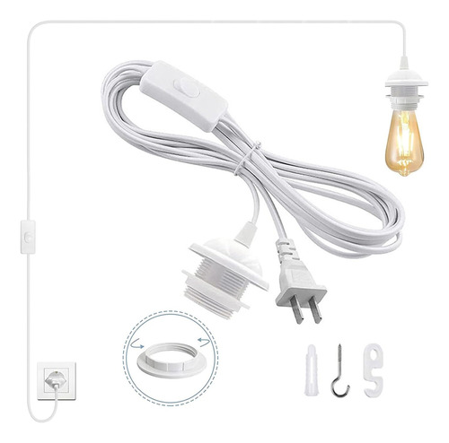 Luces Colgantes Con Cable Enchufable Para Casa De Campo, Kit