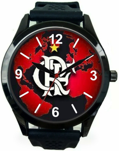 Kit 3 Relógios Pulso Esportivo Flamengo Barato Personalizado