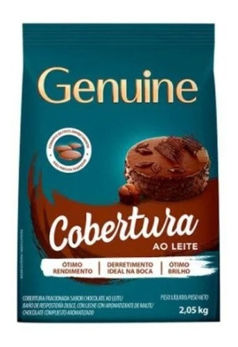 Cobertura Chocolate Ao Leite Gotas 2,05kg - Genuine