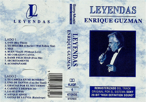 Cassette    Enrique Guzmán     Leyendas   