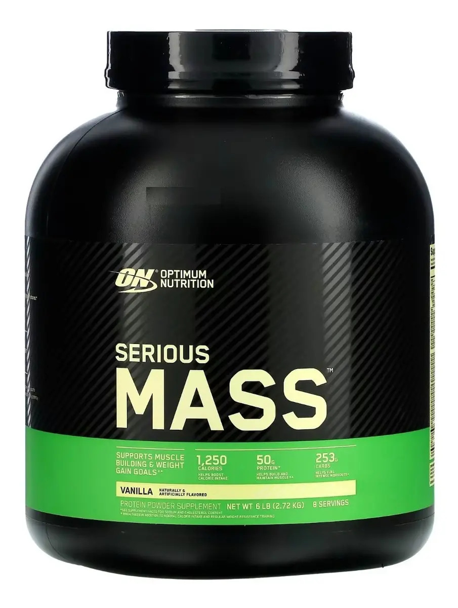 Ganador De Peso Serious Mass Optimum Nutrition 2.72kg Vainilla