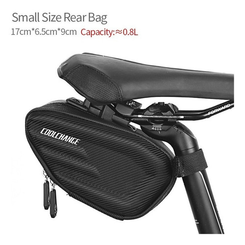 Bolsa De Selim Grande Clip Bike Impermeavel Mtb Speed