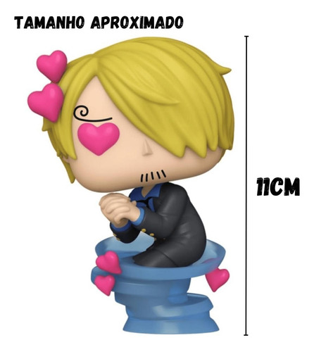 Boneco Funko Pop One Piece Sanji Olhos Apaixonado 1773