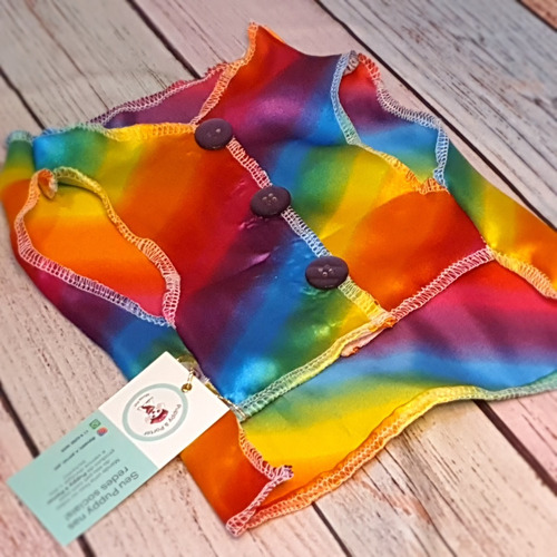 Roupa Pet - Colete Cetim Tam 4 - Roupinha Cachorro