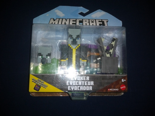 Minecraft Set De Figuras Evoker Original Mattel Mojang