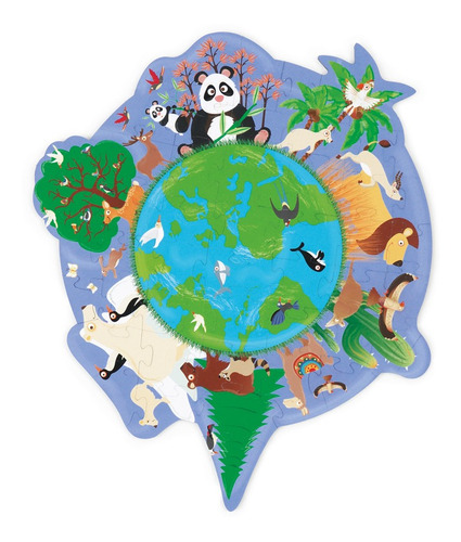 Puzzle 45pcs Con Forma, Mundo Scratch Europe
