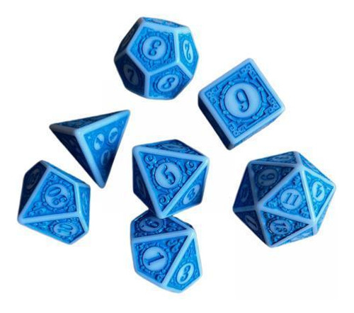3 X 7 Uds Dados De Juego De Dados De Varios Lados Compatible