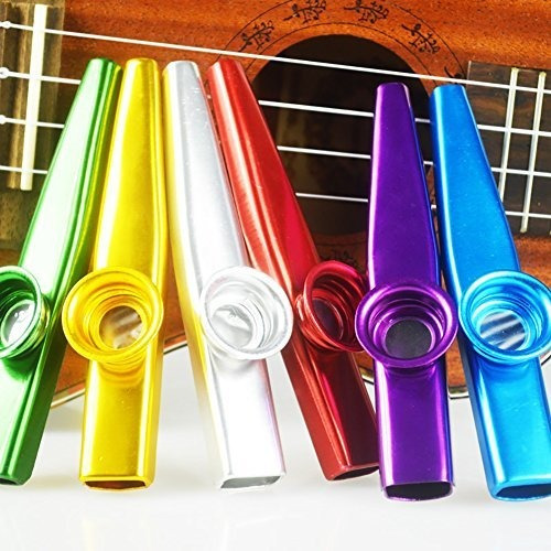 Imagen 1 de 7 de Codigo De Conjunto De 6 Colores Metal Kazoo Instrumentos Mu.