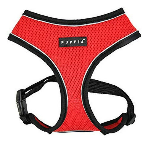 Puppia Soft Harness Pro - Red - M