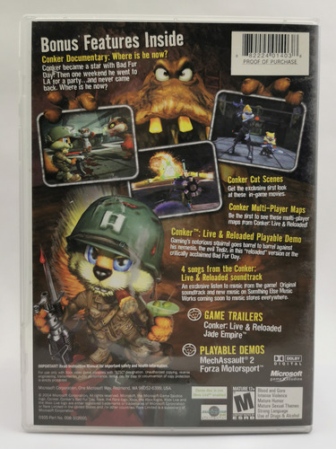 Conker Live & Reloaded Demo Xbox Clasico * R G Gallery (Usado)