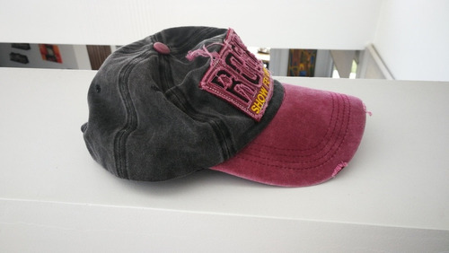Gorra Cap Rock Vintage Gastada Bordada Pre Lavada