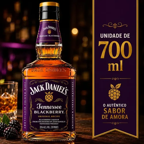 Jack Daniel's Blackberry - Licor De Whiskey E Amora 700ml
