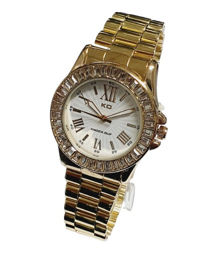 Reloj Knock Out 2297 (mujer)  Dorado Fashion Strass Moda