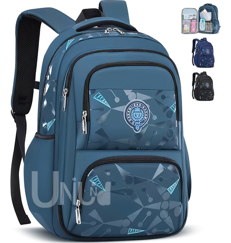 Mochila escolar viaje Uniuni Escolar Viaje UN-S723 color azul claro 30L