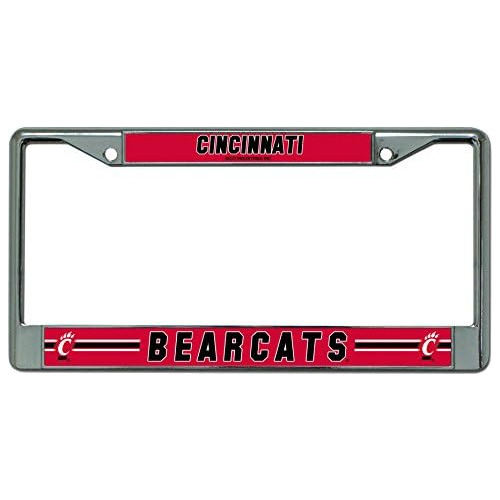 Marco De Placa Cromada Plateada Ncaa Cincinnati Bearcat...