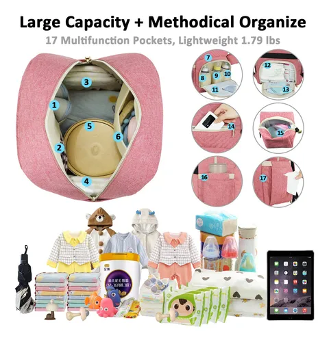 Tenot - Mochila De Panales Para Bebes Con Estacion De Cambio