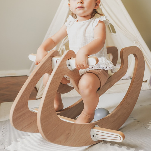 Imagen 9 de 10 de Mecedora/balancín De Madera Infantil Diseño- Envío Gratis