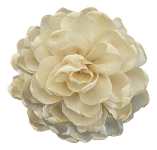2 Elegante Broche De Flores Para Mujer, Horquilla, Beige