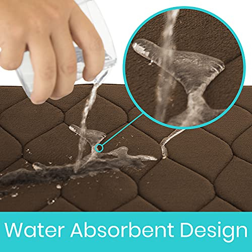 Memory Foam Mat Non Slip Backing Absorbent For Tub And ...