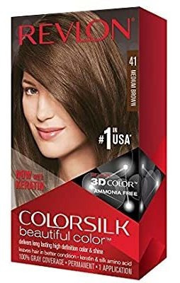 Tinte Sin Amoniaco Revlon Colorsilktono 41 Café Medio 43g Marrón Dorado Medio