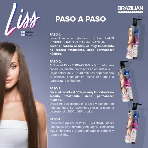 Alisados Progresivos Brazilian. Sin Formol/sulfatos