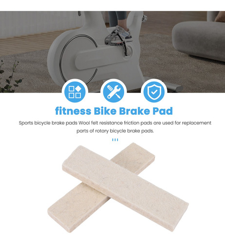 Almohadillas De Freno De Lana Para Bicicleta Estática, 15 Un