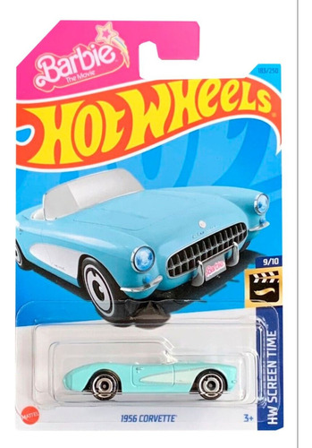 Hot Wheels 1956 Corvette Azul #183 - Barbie 2023