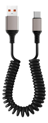 Cable De Carga En Espiral De 2 Uds, Cable De Carga Rápida