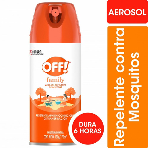 Repelente Para Mosquitos Off Aero Family X 170 Ml