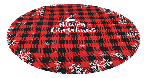 Mantel De Mesa Redondo Para Navidad, 60 Pulgadas, Poliéster,