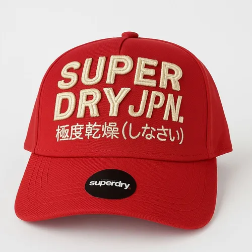 Gorra Super Dry Snapback, Color Rojo