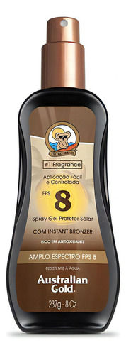 Protetor Solar Gel Fps 8 Australian Gold Exotic Blend 237g