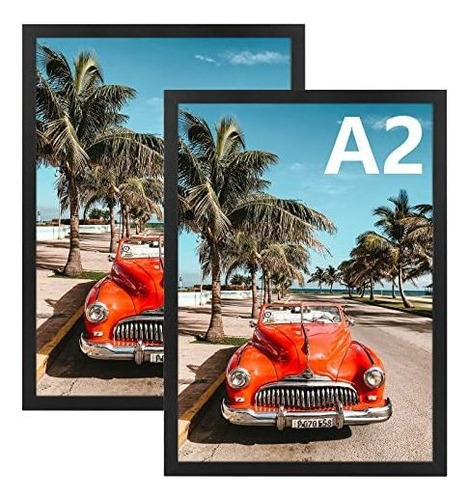 Auear, A2 Picture Frame Black Set De 2, 16.5 X 23.4 Rg7rh