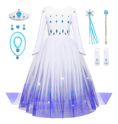 Aoiviss Vestidos De Frozen Para Niñas Disfraz De Princesa El