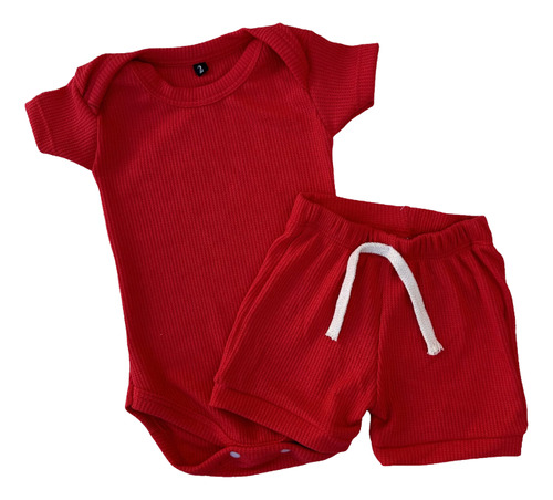 Conjunto De Nene Bebe 2 Piezas Body Short