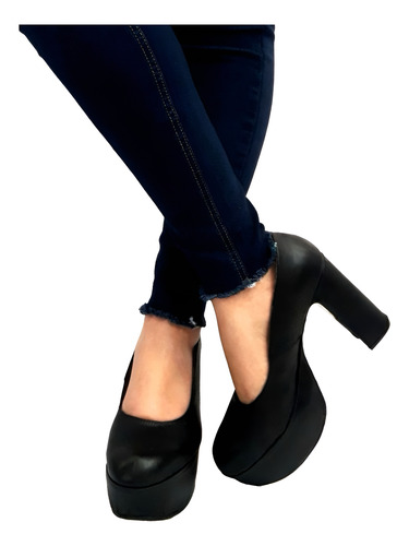 Zapatos Stilettos Cuero Talles Especiales Taco Palo