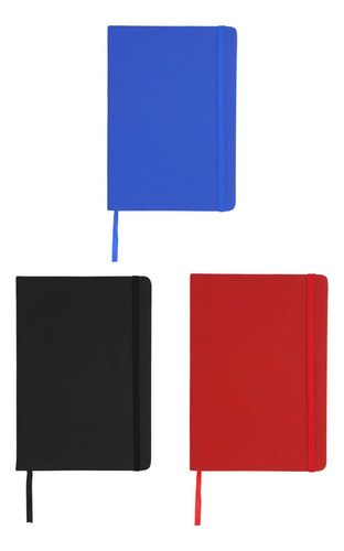 Libreta De Notas Pocket Pasta Dura Con Elástico, 96 Hojas