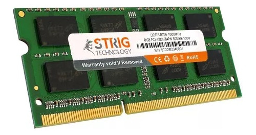 Memoria Ram Ddr3 8gb Strig Sodimm 1600 Mhz 1.35v