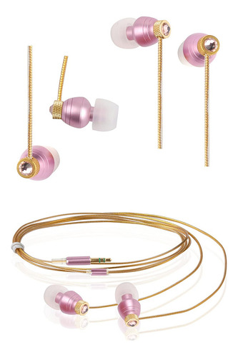 A4tech Audifonos G-cube Con Cristales De Swarvoski Color Rosa