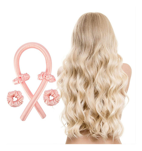 Barra Rizadora Satinada Sin Calor Lazy Curler Diadema Make H Color Verde Claro