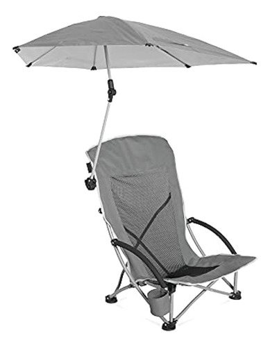 Silla De Playa Sport-brella Con Sombrilla Ajustable Upf 50+,