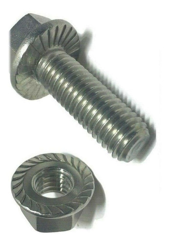 Pr-mch Acero Inoxidable Tapa Hexagonal Dentada Tornillo