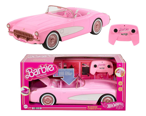 Auto Barbie Corvette Control Remoto Original Mattel-envío Ya