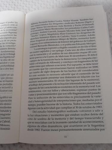 505 Días...de La Rendición De Malvinas Al Triunfode Alfonsín (Usado)