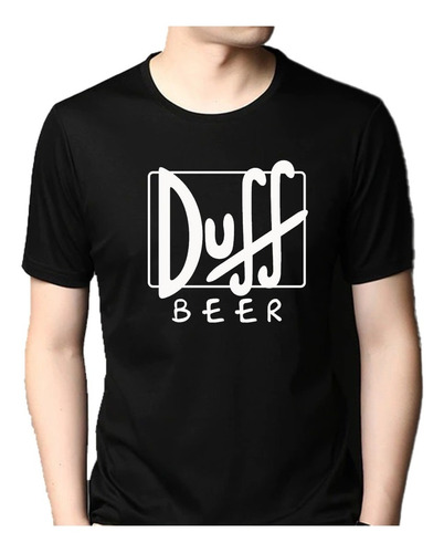 Playera Black Duff Beer Los Simpsons Cerveza Duff