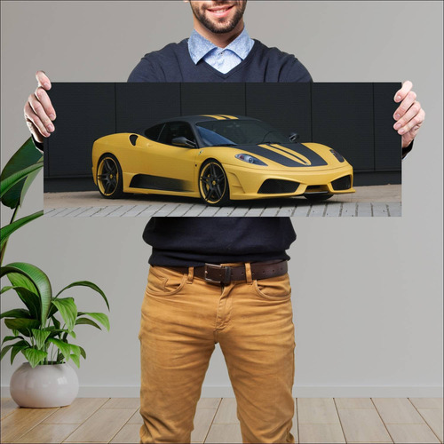 Cuadro 30x80cm Auto 2009 Ferrari 430 Scuderia Ed 409