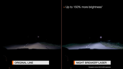 Imagem 7 de 9 de Par Lâmpada H3 Osram Night Breaker Laser Original 150% +luz