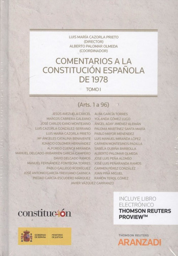 Comentarios A La Constitución Española De 1978. Tomo I Y Ii